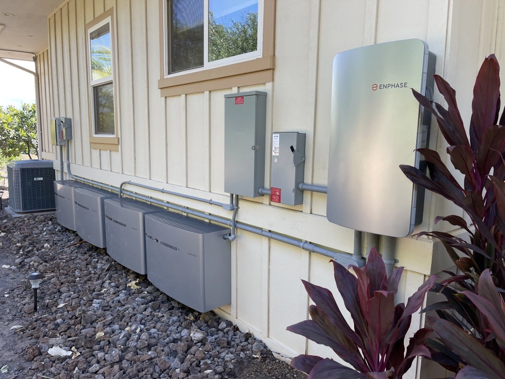 Solar Power Inverter and Battery Storage Installation