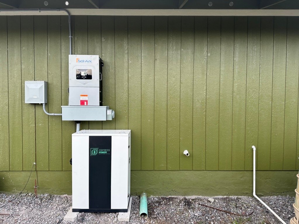 AG Off-Grid & Microgrid Solar Installation Services in Big Island, Hawaii 15 Sue Graff Battery Wall - BlueSky